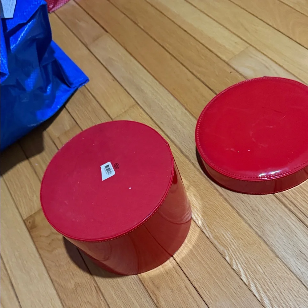 Glossy Red Storage Box